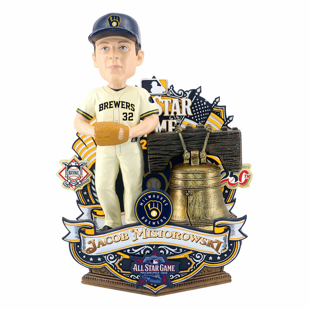 Jacob Misiorowski Milwaukee Brewers 2026 MLB All Star Game Bell Bobblehead