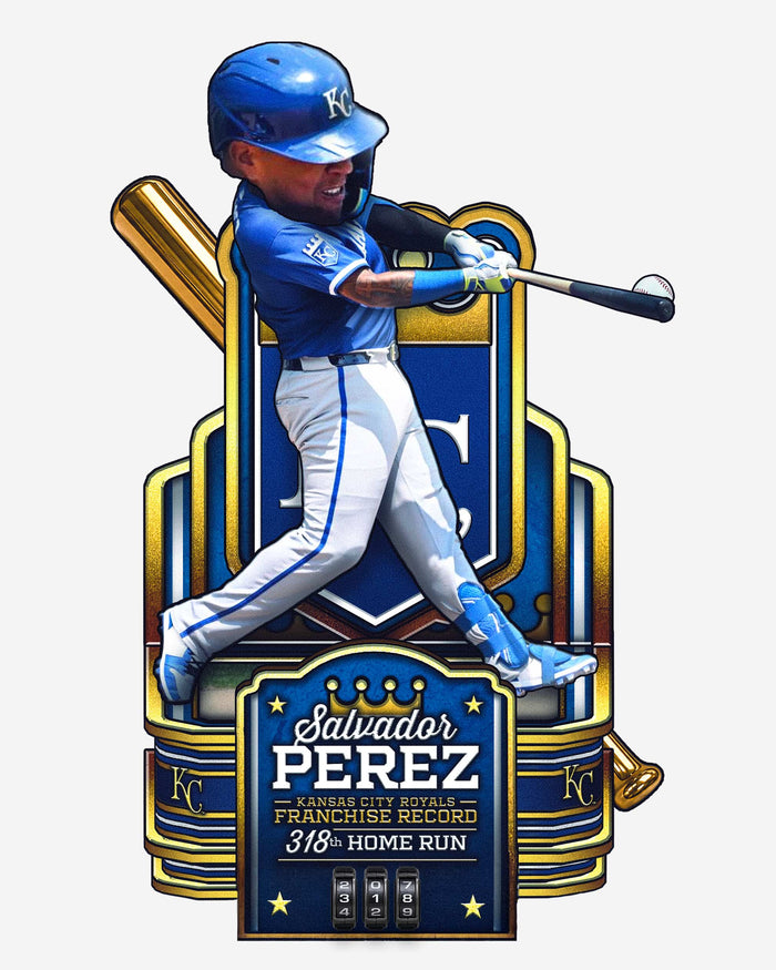 Salvador Perez Kansas City Royals All-Time Franchise Home Run Leader Counter Bobblehead