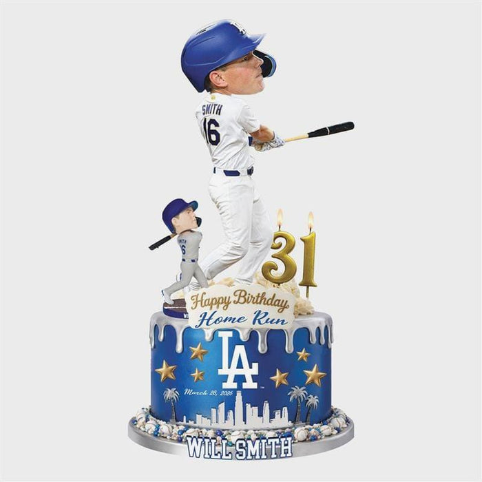 Will Smith Los Angeles Dodgers Birthday Home Run Bobblehead FOCO