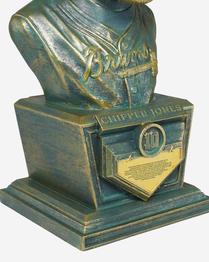 Chipper Jones Atlanta Braves Bronze Patina Bust Bobblehead FOCO - FOCO.com