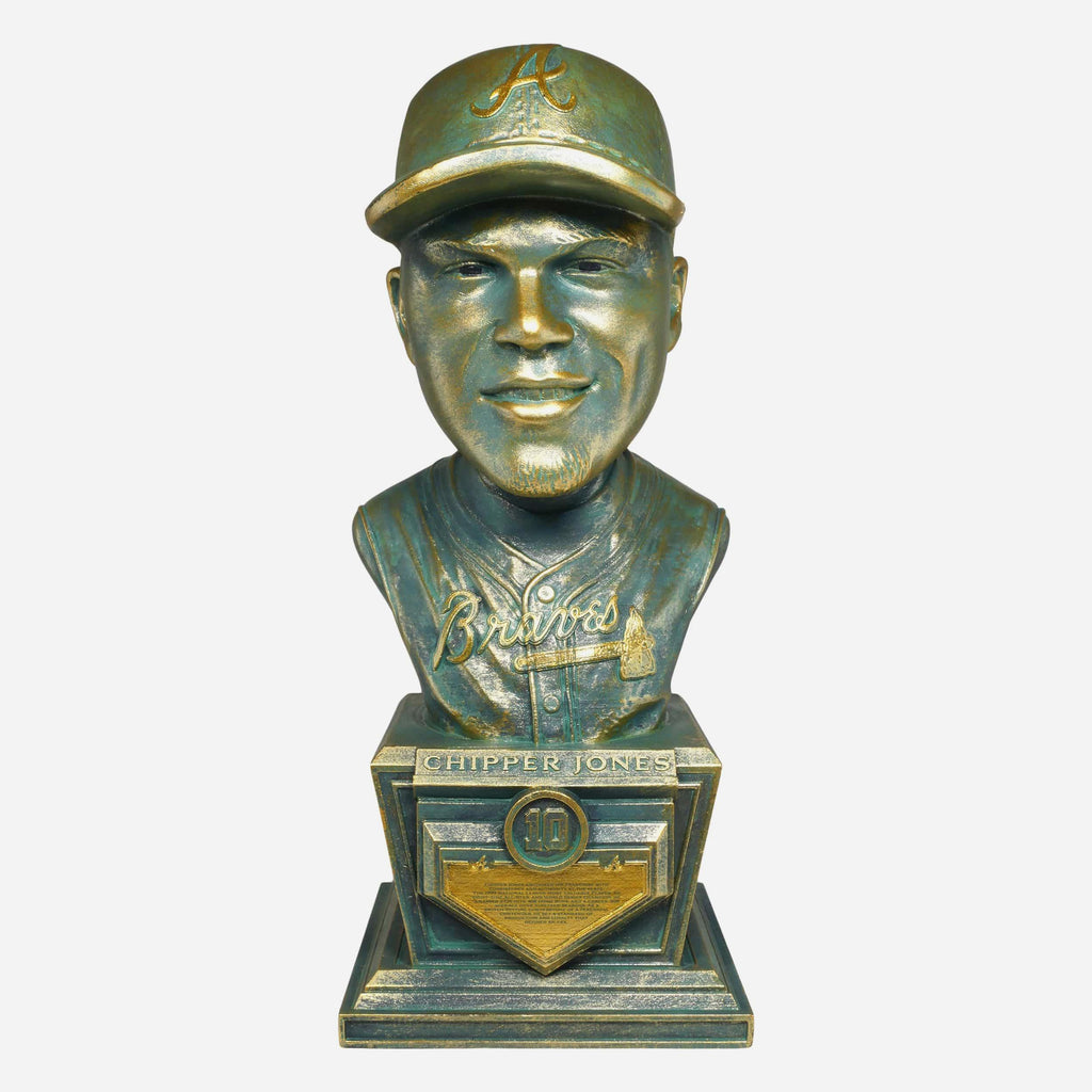 Chipper Jones Atlanta Braves Bronze Patina Bust Bobblehead FOCO - FOCO.com