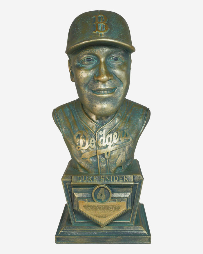Duke Snider Los Angeles Dodgers Bronze Patina Bust Bobblehead FOCO - FOCO.com