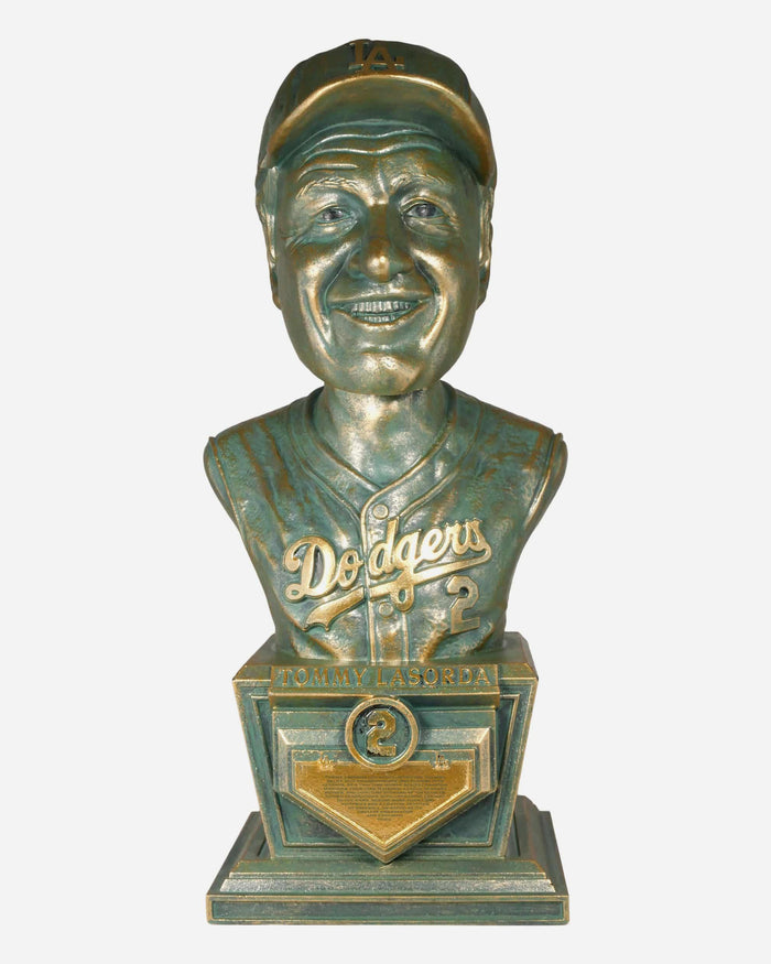 Tommy Lasorda Los Angeles Dodgers Bronze Patina Bust Bobblehead FOCO - FOCO.com