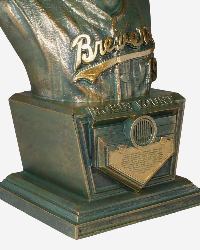 Robin Yount Milwaukee Brewers Bronze Patina Bust Bobblehead FOCO - FOCO.com
