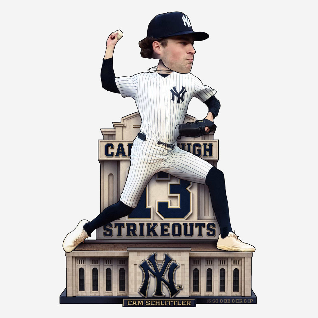 Cam Schlittler New York Yankees Career High Strikeout Bobblehead FOCO - FOCO.com