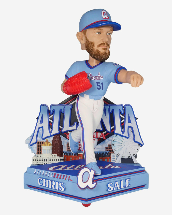 Chris Sale Atlanta Braves 2026 City Connect Jersey Bobblehead FOCO - FOCO.com