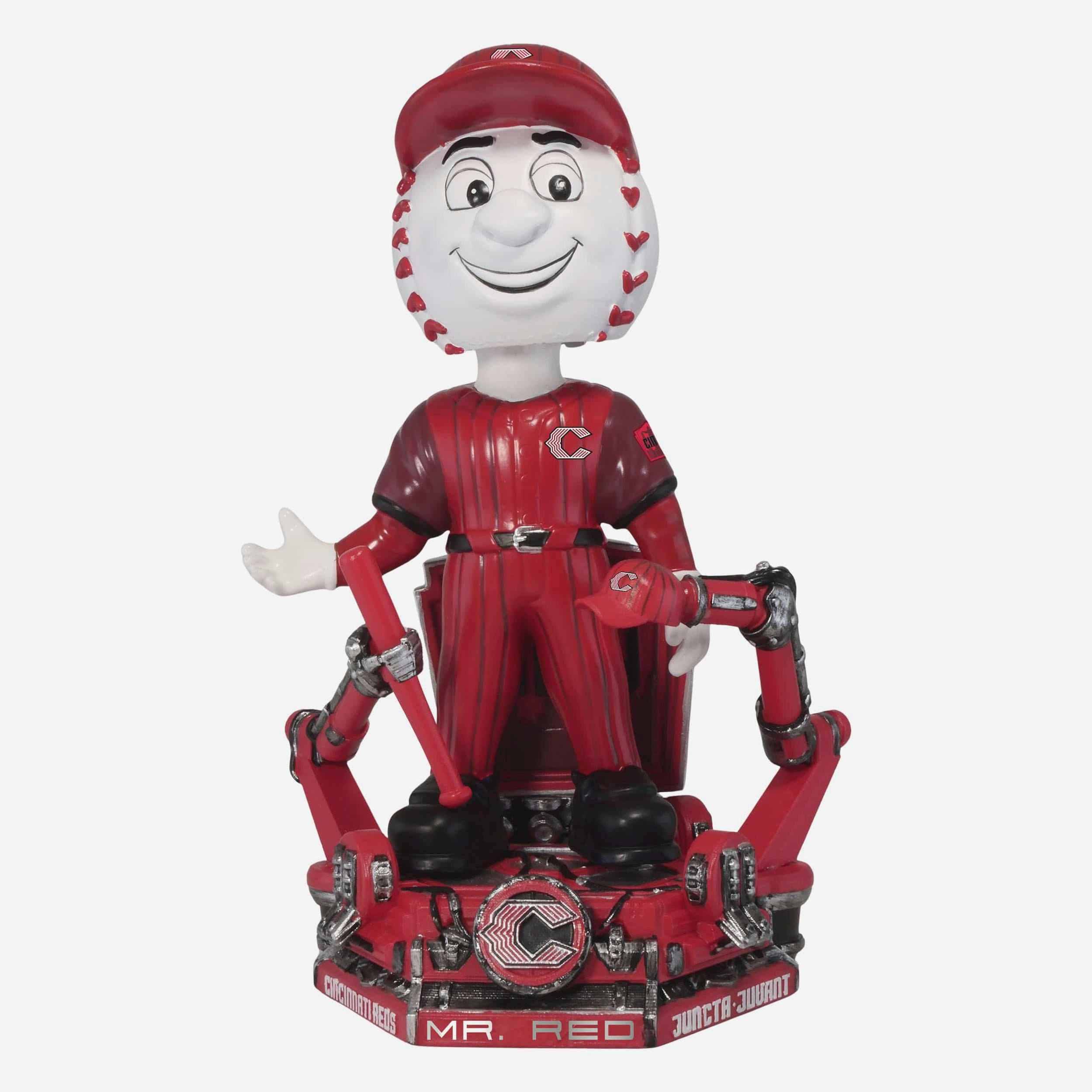 Mr Red Cincinnati Reds 2026 City Connect Jersey Mascot Bobblehead FOCO Mr Red Cincinnati Reds 2026 City Connect Jersey Mascot Bobblehead FOCO