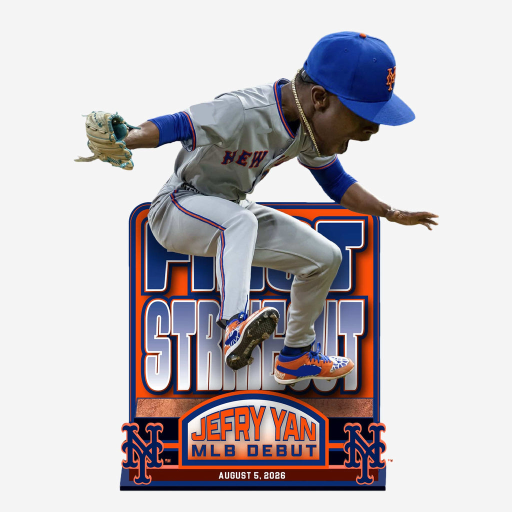 Jefry Yan New York Mets First Strikeout MLB Debut Bobblehead FOCO - FOCO.com