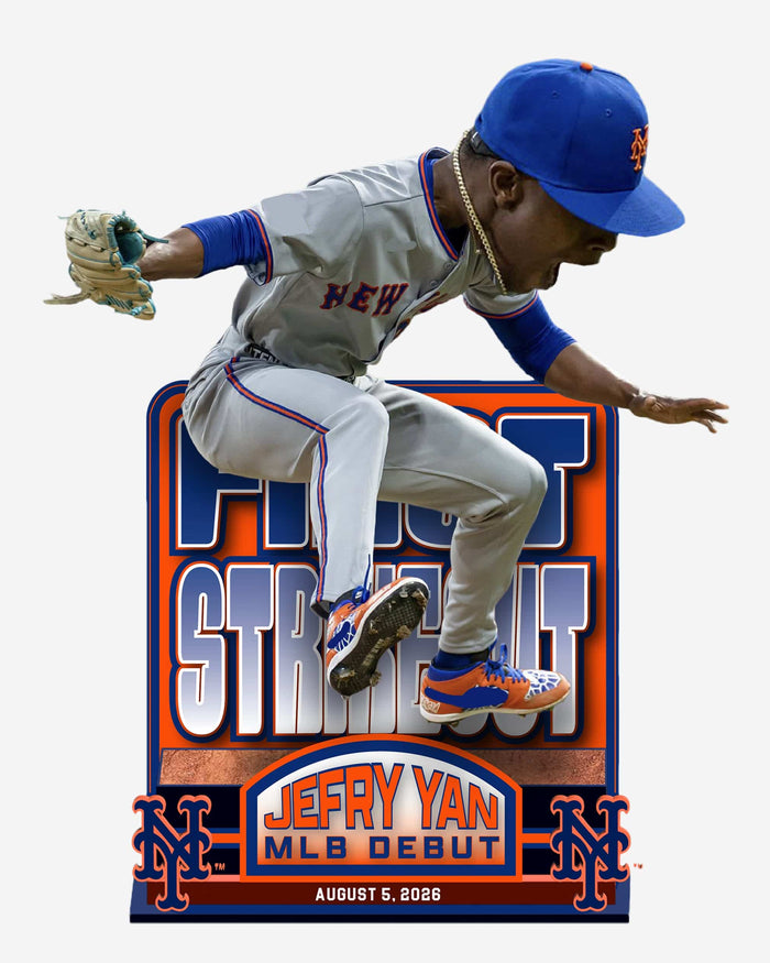 Jefry Yan New York Mets First Strikeout MLB Debut Bobblehead