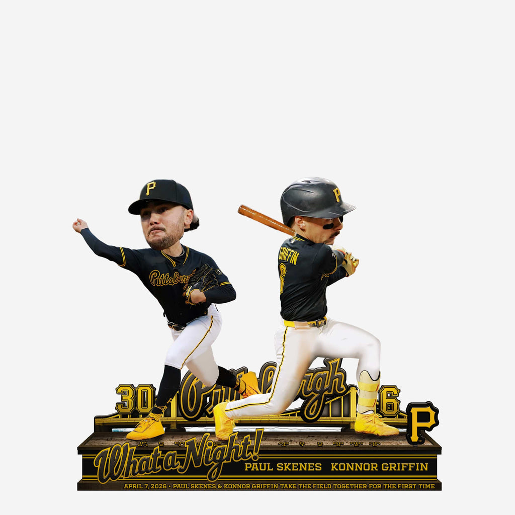 Paul Skenes & Konnor Griffin Pittsburgh Pirates Dual Gamebreaker Bobblehead FOCO - FOCO.com