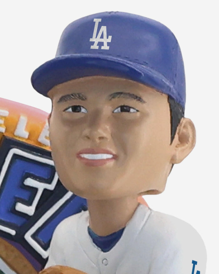 Shohei Ohtani & Hello Kitty® Los Angeles Dodgers Dual Mini Bobblehead Scene FOCO - FOCO.com