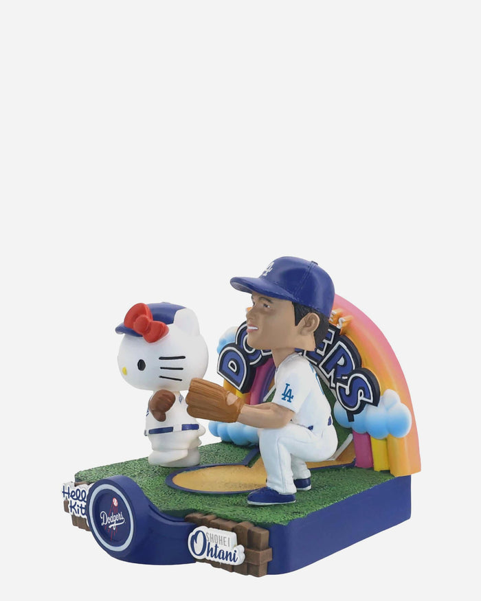 Shohei Ohtani & Hello Kitty® Los Angeles Dodgers Dual Mini Bobblehead Scene FOCO - FOCO.com