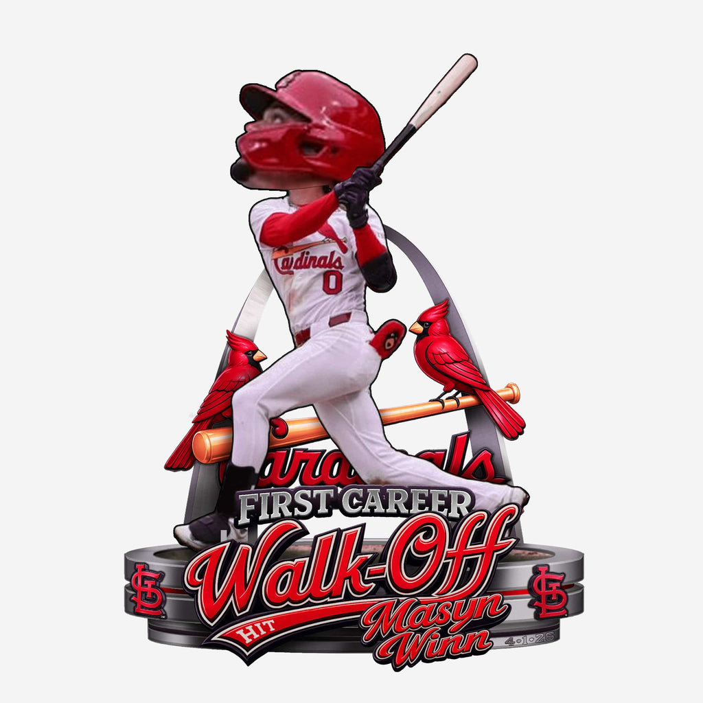 Masyn Winn St Louis Cardinals First Career Walk Off Hit Bobblehead FOCO - FOCO.com