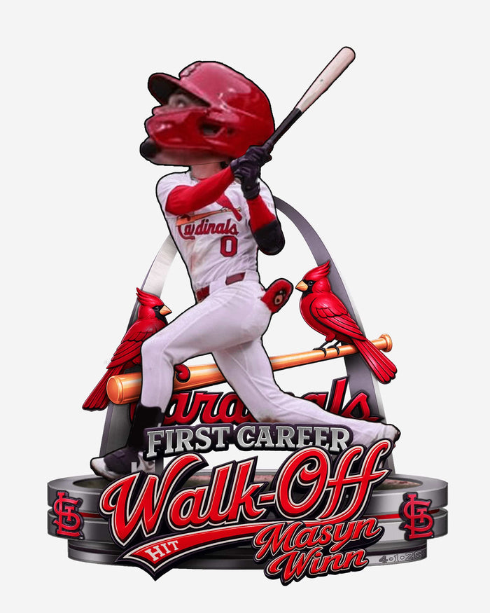 Masyn Winn St Louis Cardinals First Career Walk Off Hit Bobblehead FOCO - FOCO.com