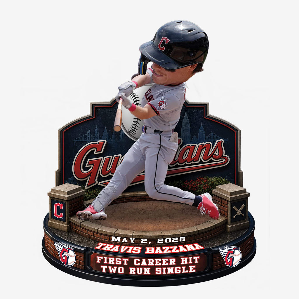 Travis Bazzana Cleveland Guardians First Career Hit Bobblehead FOCO - FOCO.com