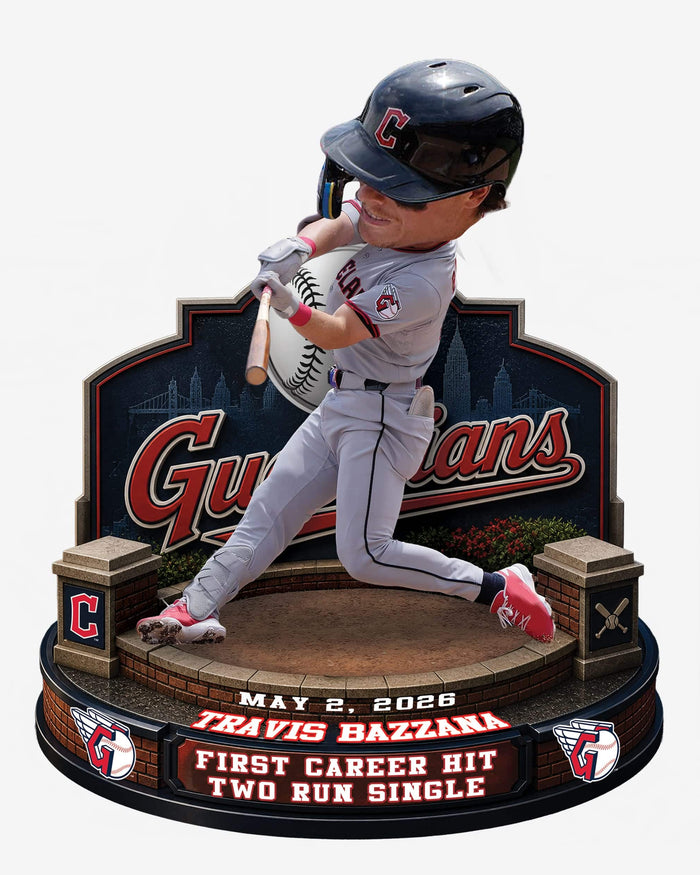 Travis Bazzana Cleveland Guardians First Career Hit Bobblehead FOCO - FOCO.com