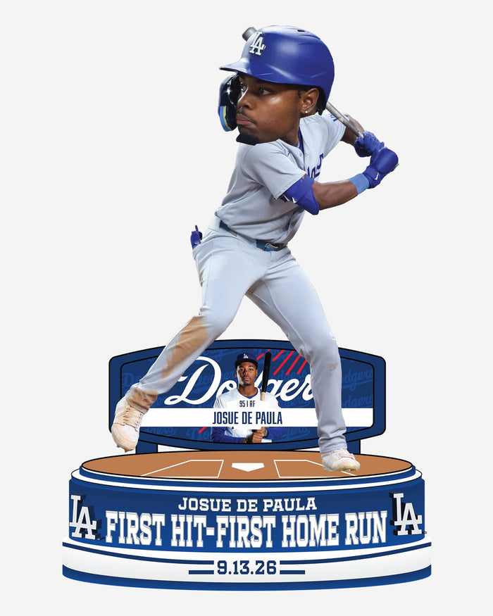 Josue De Paula Los Angeles Dodgers First Hit Home Run Bobblehead