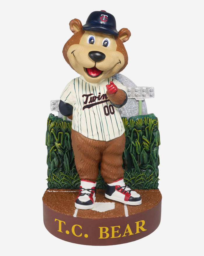 TC Bear Minnesota Twins 2026 Dyersville Cornfield Mascot Bobblehead FOCO - FOCO.com