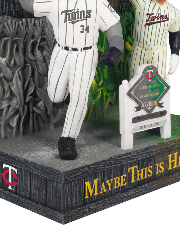 Kirby Puckett & Byron Buxton Minnesota Twins 2026 Dyersville Then and Now Bobblehead