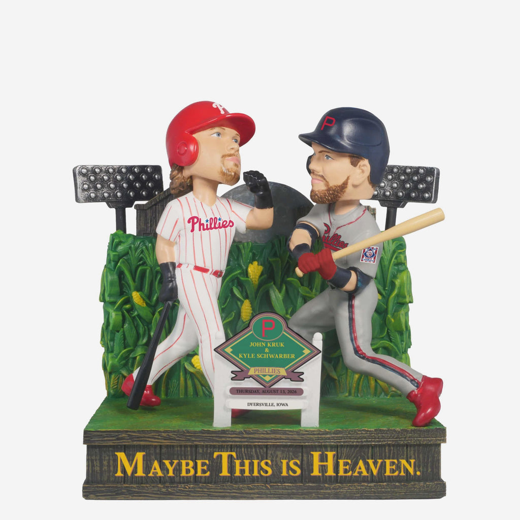 John Kruk & Kyle Schwarber Philadelphia Phillies 2026 Dyersville Then and Now Bobblehead FOCO - FOCO.com