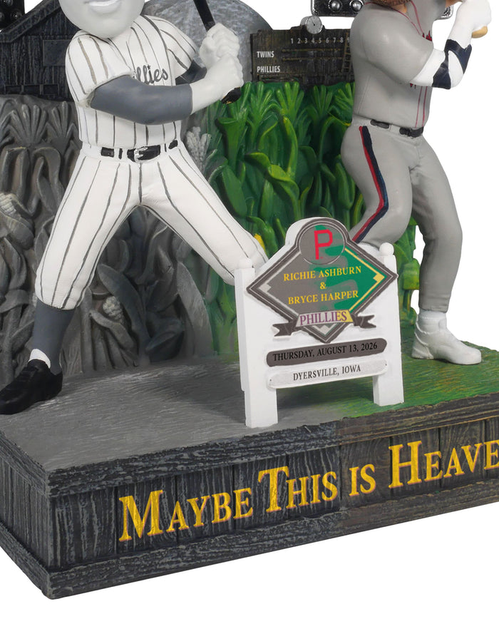 Richie Ashburn & Bryce Harper Philadelphia Phillies 2026 Dyersville Then and Now Bobblehead