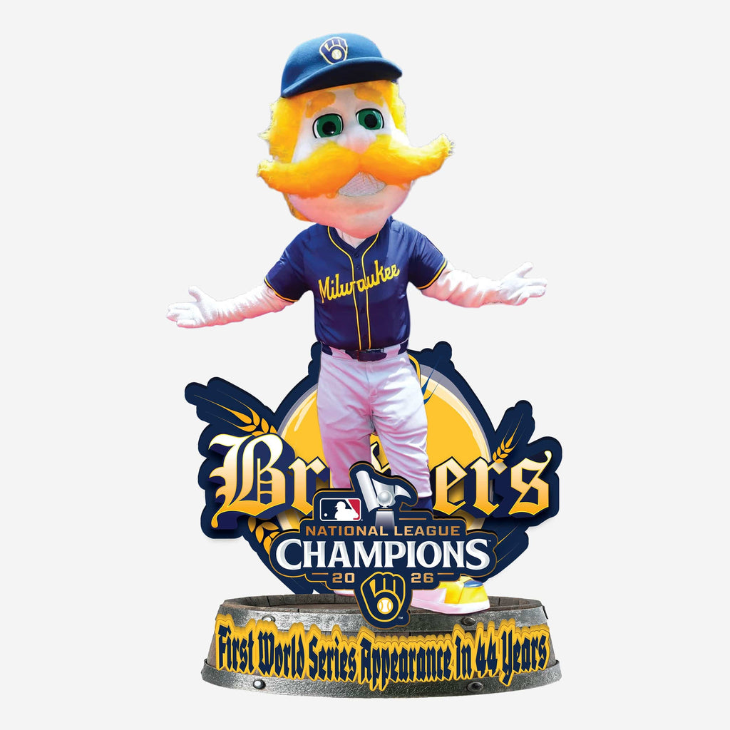 Bernie Brewer Milwaukee Brewers 2026 First World Series Appearance in 44 Years Bobblehead FOCO - FOCO.com