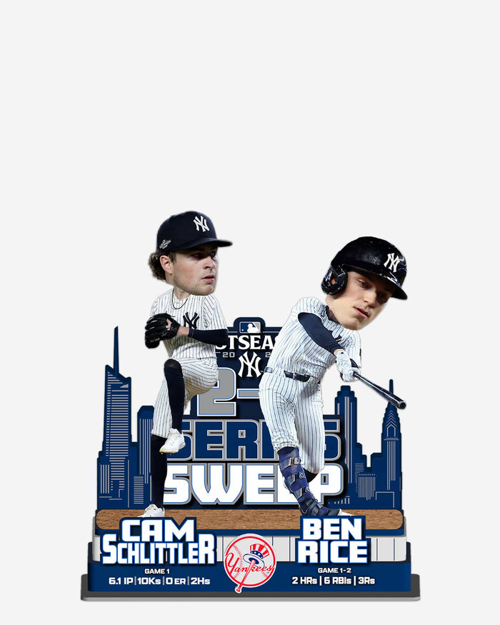 Cam Schlittler & Ben Rice New York Yankees 2026 Wild Card Gamebreaker Dual Mini Bobblehead FOCO - FOCO.com