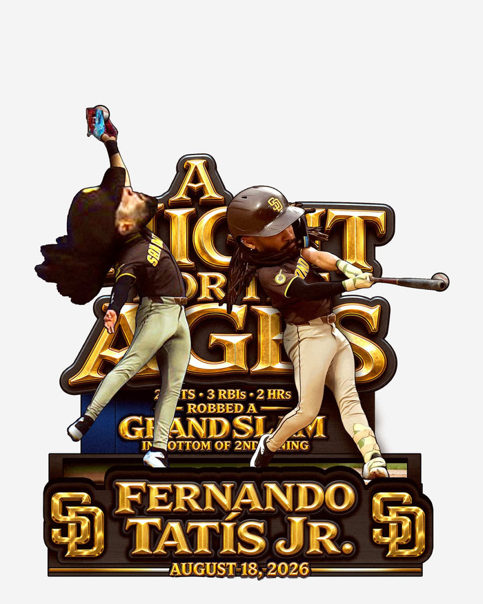 Fernando Tatis Jr San Diego Padres Gamebreaker Dual Mini Bobblehead Scene