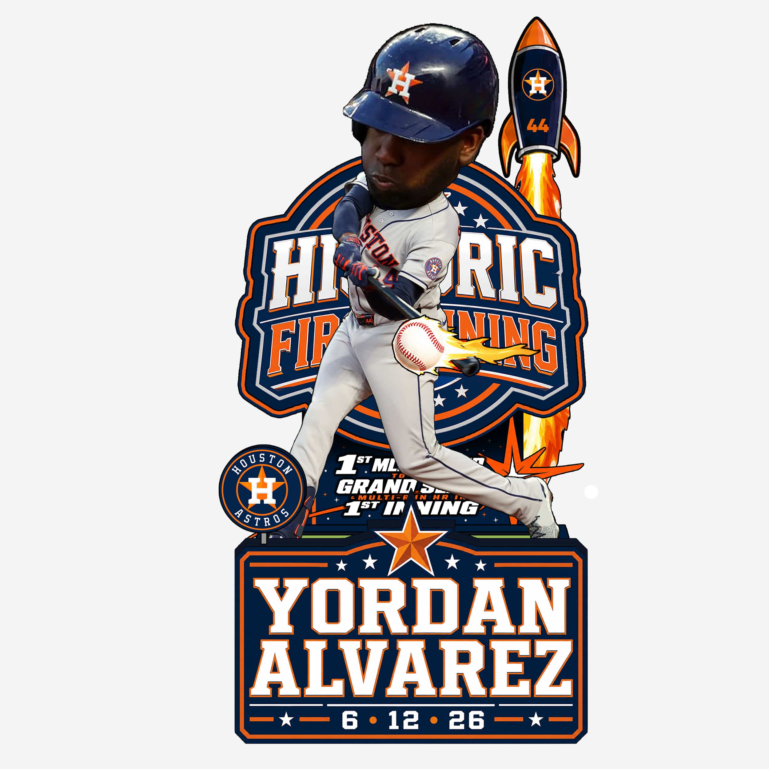 Yordan Alvarez Houston Astros Historic First Inning Bobblehead FOCO