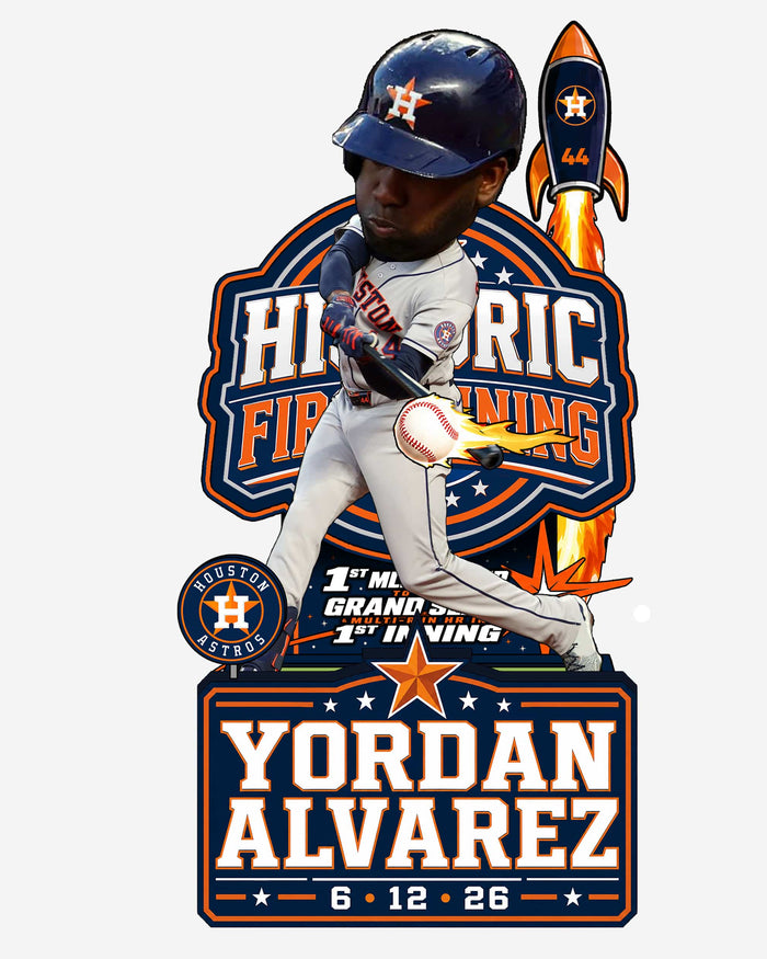 Yordan Alvarez Houston Astros Historic First Inning Bobblehead