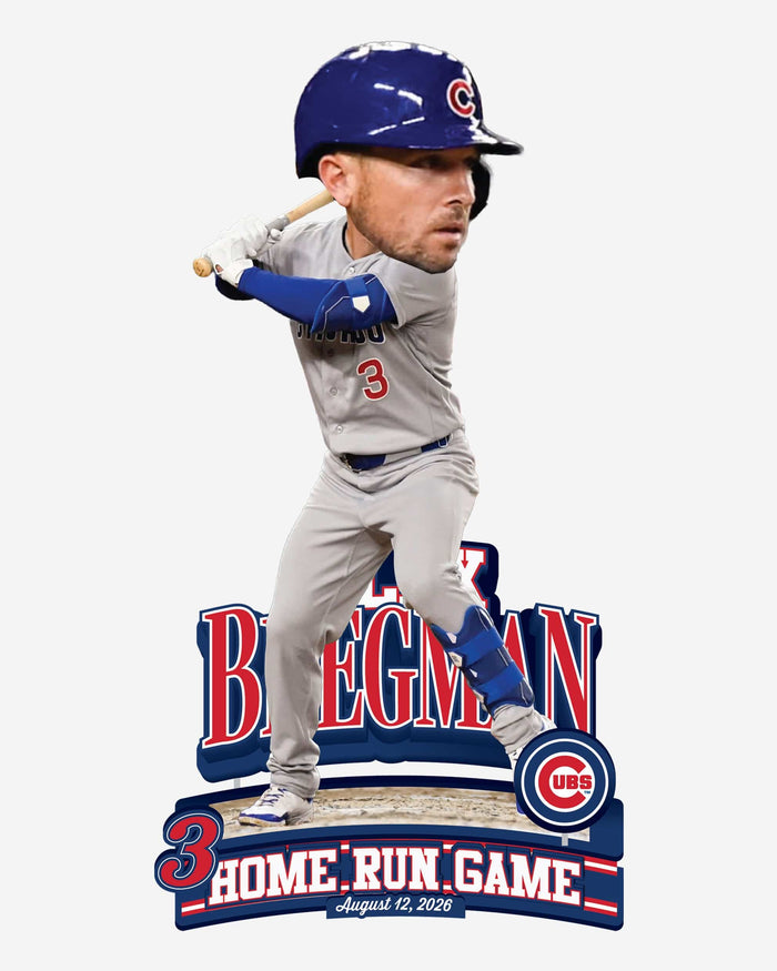 Alex Bregman Chicago Cubs 3 Home Run Game Bobblehead