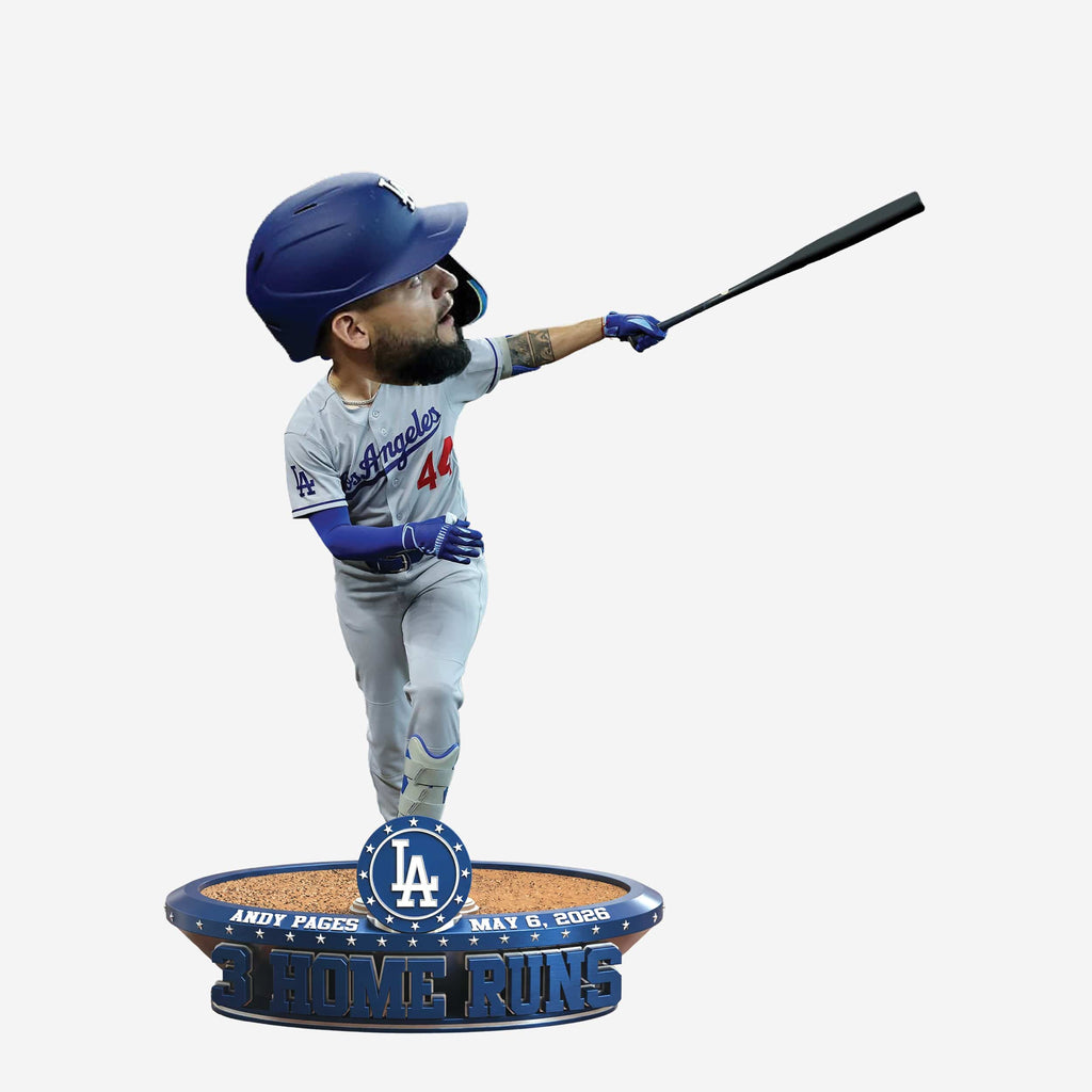 Andy Pages Los Angeles Dodgers 3 Home Run Game Bobblehead FOCO - FOCO.com
