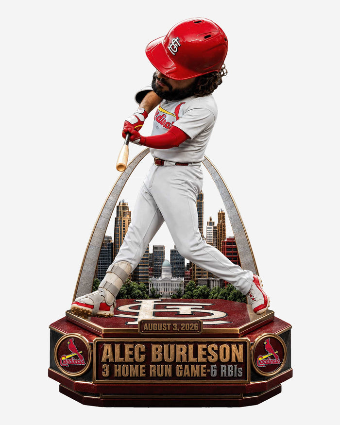 Alec Burleson St Louis Cardinals 3 Home Run Game Bobblehead