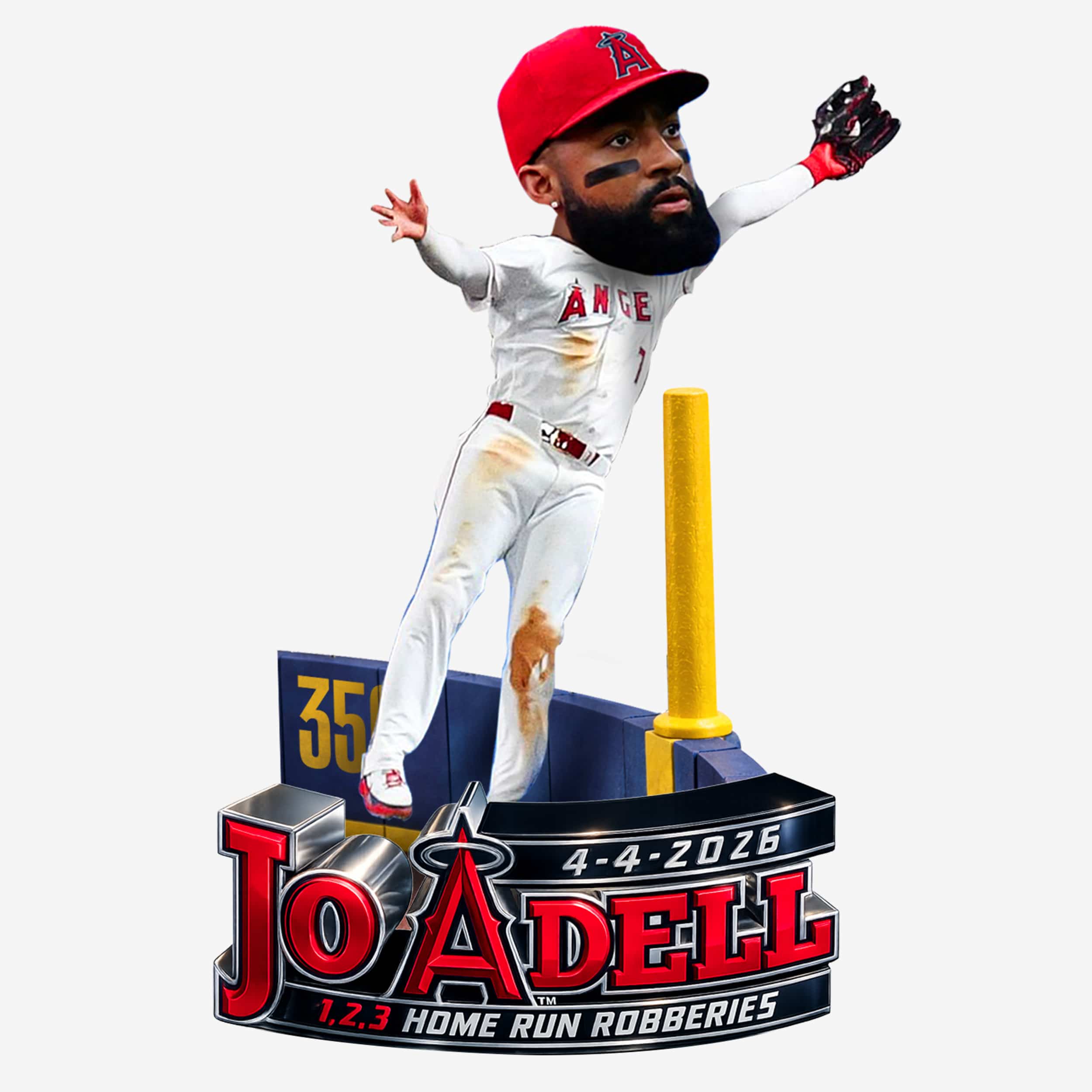 Jo Adell Los Angeles Angels Home Run Robbery Bobblehead FOCO