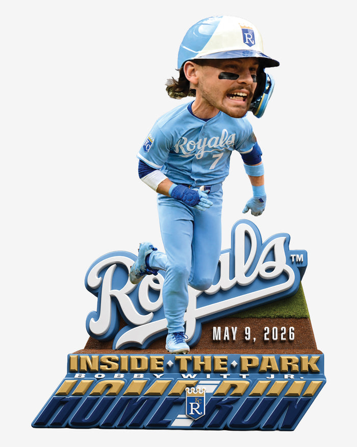 Bobby Witt Jr Kansas City Royals Inside the Park Home Run Bobblehead FOCO - FOCO.com