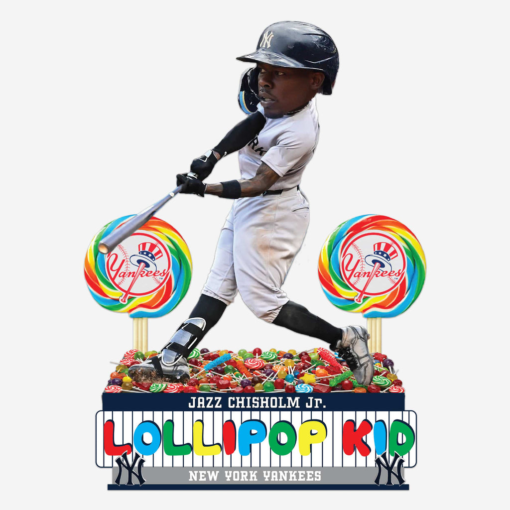 Jazz Chisholm Jr New York Yankees Lollipop Bobblehead FOCO - FOCO.com