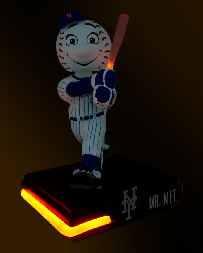 Mr Met New York Mets Light Up Bat Mascot Bobblehead FOCO - FOCO.com