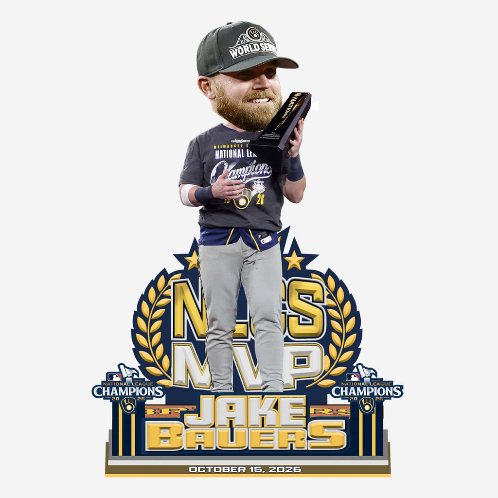 Jake Bauers Milwaukee Brewers 2026 NLCS MVP Bobblehead FOCO - FOCO.com