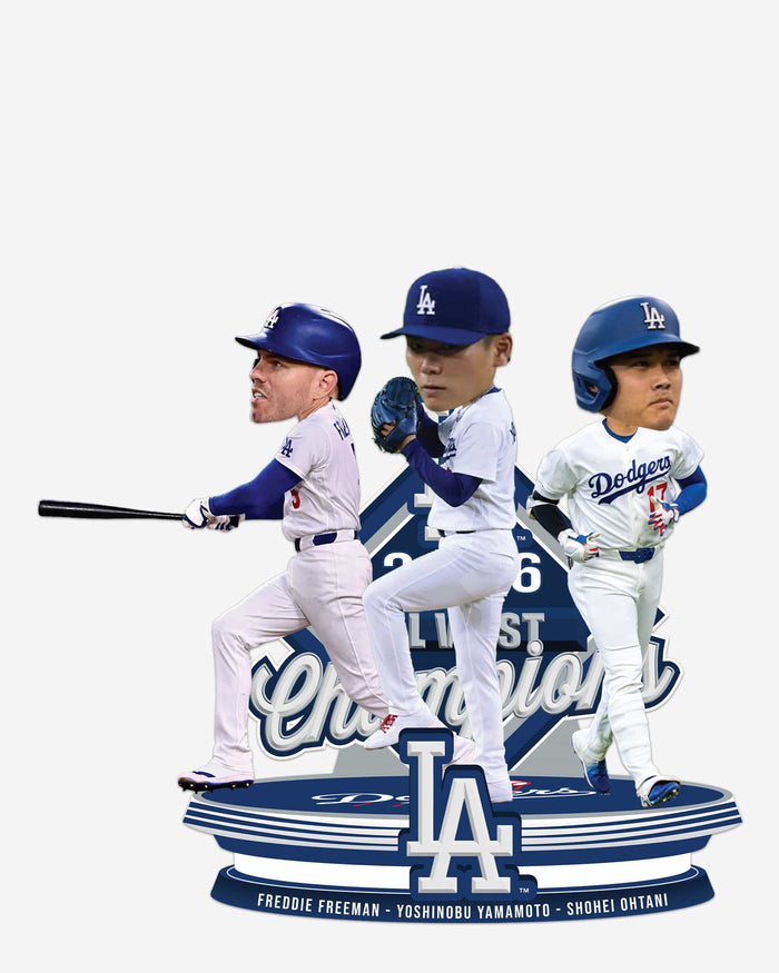 Los Angeles Dodgers NL West Division Winner Mini Bobblehead Scene