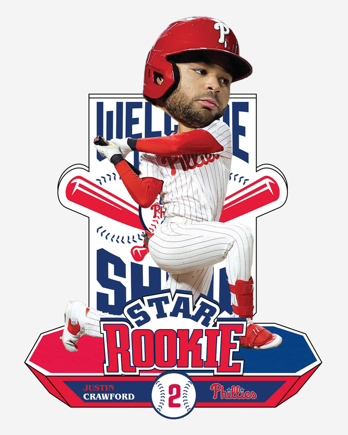 Justin Crawford Philadelphia Phillies Star Rookie Bobblehead
