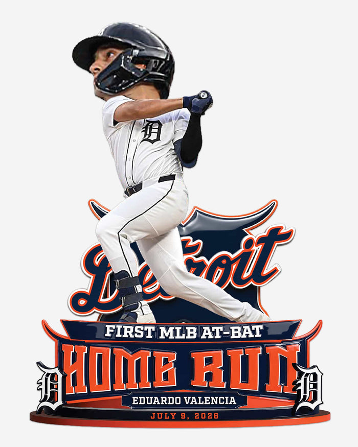 Eduardo Valencia Detroit Tigers First At-Bat First Home Run Bobblehead