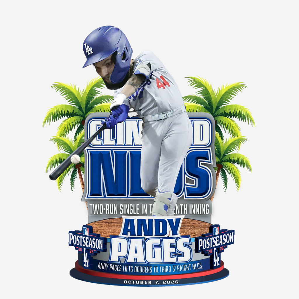 Andy Pages Los Angeles Dodgers 2026 NLDS Series Clinching Hit Bobblehead