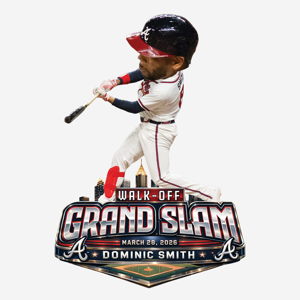 Dominic Smith Atlanta Braves Walk Off Grand Slam Bobblehead FOCO - FOCO.com