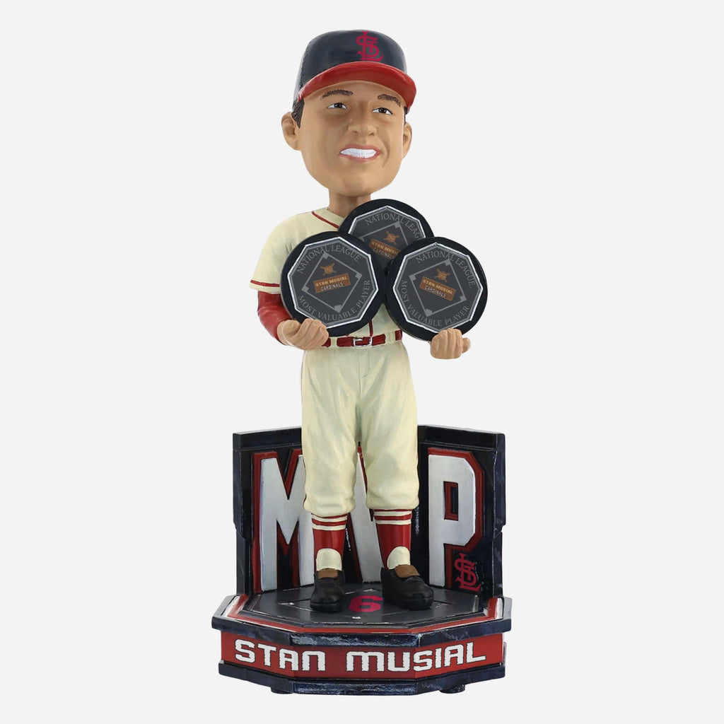 Stan Musial St Louis Cardinals 3X NL MVP Bobblehead FOCO - FOCO.com