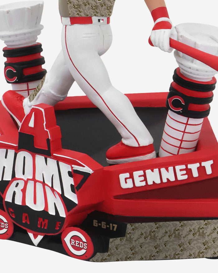 Scooter Gennett Cincinnati Reds Four Home Runs in One Game Mini Bobblehead FOCO - FOCO.com