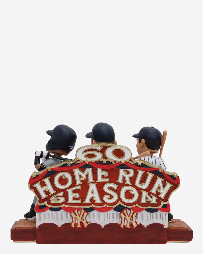 Babe Ruth & Roger Maris & Aaron Judge New York Yankees 60 Home Run Club Triple Bobblehead FOCO - FOCO.com