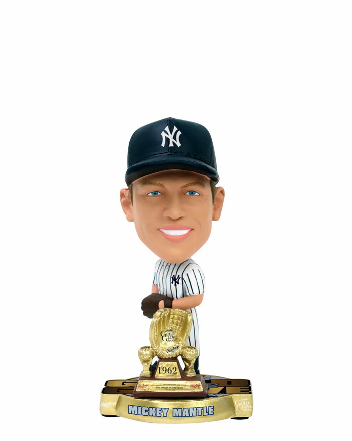 Mickey Mantle New York Yankees 1962 Gold Glove Mini Bighead Bobblehead
