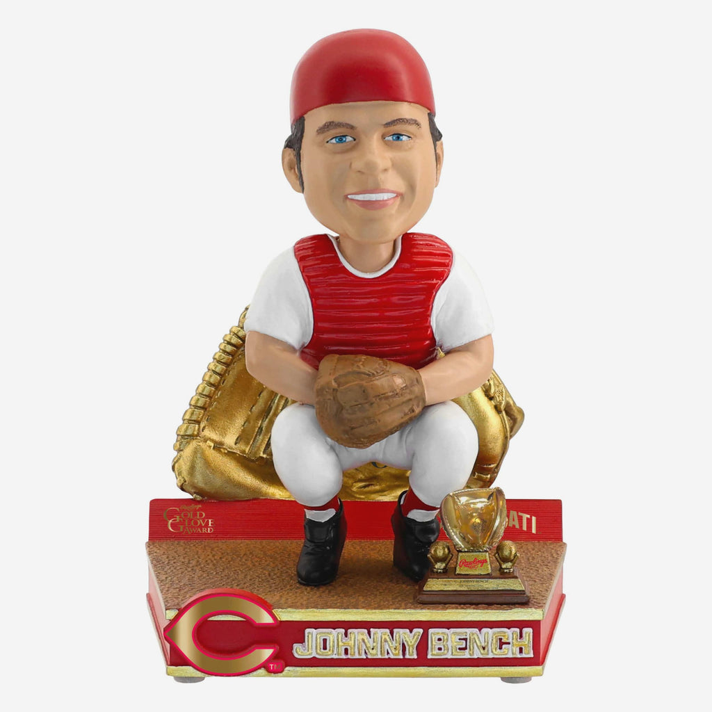 Johnny Bench Cincinnati Reds 1968 Gold Glove Bobblehead FOCO - FOCO.com