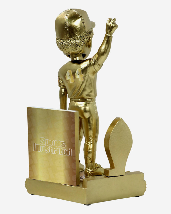 Hank Aaron Atlanta Braves Gold Electroplated 715 Sports Illustrated Cover Bobblehead FOCO - FOCO.com