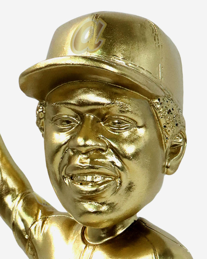 Hank Aaron Atlanta Braves Gold Electroplated 715 Sports Illustrated Cover Bobblehead FOCO - FOCO.com